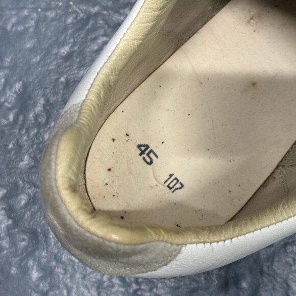 Maison Margiela GAT white leather low top sneakers size 45 - Picture 9 of 12